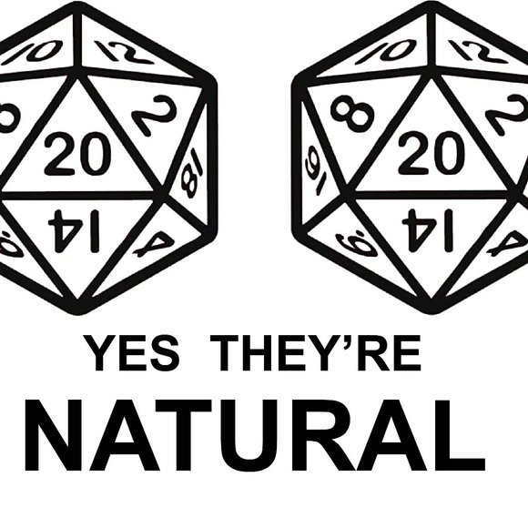 D&D Yes They're Natural Funny NEW Tee Shirt - Picture 2 of 2